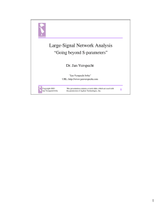 Large-Signal Network Analysis