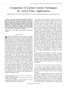 Comparison Of Current Control Techniques For Active Filter