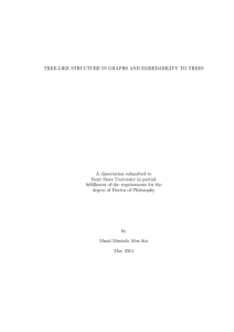 TREE-LIKE STRUCTURE IN GRAPHS AND EMBEDABILITY TO