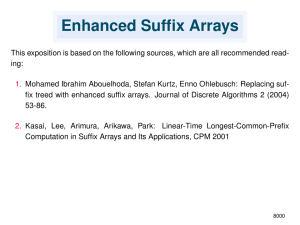 Enhanced Suffix Arrays