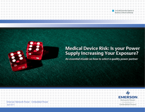 Medical Device Risk: Is your Power Supply Increasing Your Exposure?