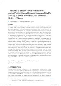 The Effect of Electric Power Fluctuations on the Profitability and