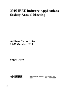 2015 IEEE Industry Applications Society Annual