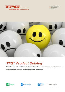 TPG® Product Catalog