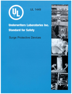 UL 1449 Surge Protective Devices