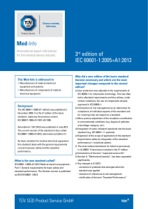 3rd edition of IEC 60601-1:2005+A1:2012 Med-Info