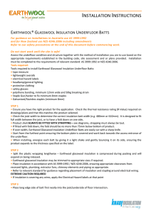 Underfloor Batt Installation Guide