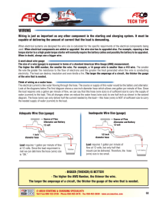 Tech Wiring,Voltage,Sizes