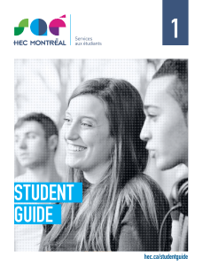 student guide - HEC Montréal