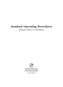 Standard Operating Procedures