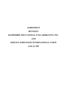 agreement between hampshire educational