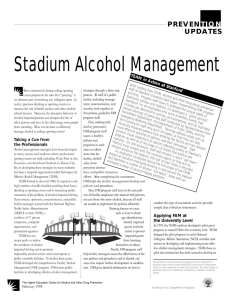 Stadium Alcohol Management