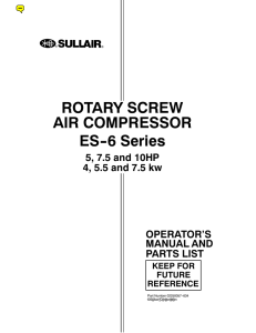 ROTARY SCREW ES--6 Series AIR