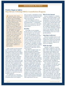 Utilizing OSHA`s Consultation Program