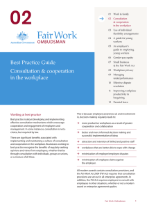 Consultation and Cooperation in the Workplace