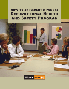 How to Implement a Formal Occupational Health and Safety Program