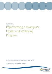 Implementing a Workplace Health and Wellbeing Program.