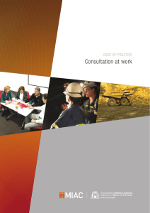 consultation at work - Department of Mines and Petroleum