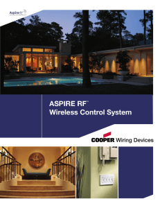 ASPIRE RF™ Wireless Control System