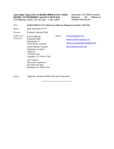 JM Reference Software Manual