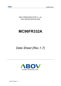MC96FR332A DataSheet
