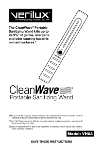 Portable Sanitizing Wand
