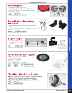 47 Headlights Headlight Mounting Bracket Light Clips Oval Courtesy