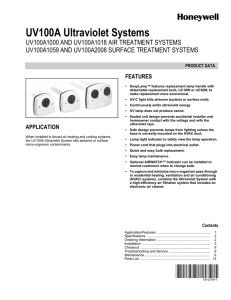 68-0248-4 - UV100A Ultraviolet Systems