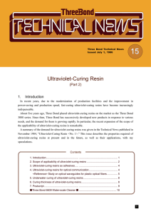 Ultraviolet-Curing Resin