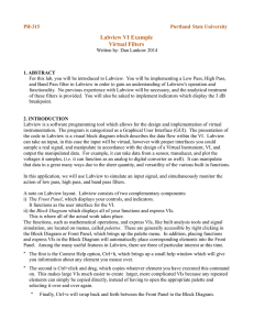 Labview VI Example Virtual Filters