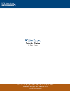 White Paper Schottky Diodes