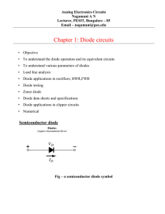 Chapter 1: Diode circuits - VTU e