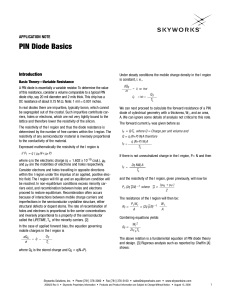 PIN Diode Basics