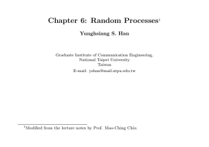 Chapter 6: Random Processes1