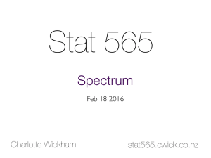 Spectrum - Time Series.stat565