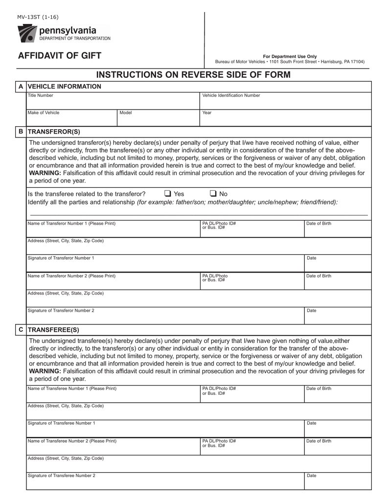 Penndot Form Mv 1 Edit Fill Out Download Printable Online Forms In Word Pdf Affidavit Kulturaupice
