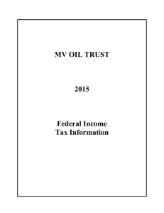 MV Oil Trust - Understanding Your National Financial 2015 Tax