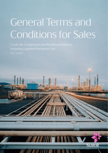 General Terms and Conditions for Sales