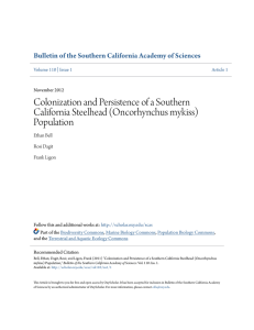 Colonization and Persistence of a Southern California Steelhead