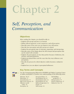 Self, Perception, and Communication