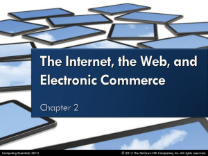 The Internet, the Web and E