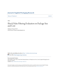Shock Pulse Filtering Evaluation on Package Size and Cost