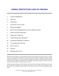 animal protection laws of virginia