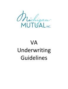 VA Underwriting Guidelines