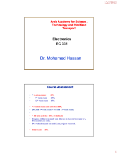 Dr. Mohamed Hassan - Arab Academy for Science, Technology
