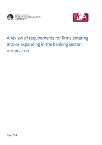 A review of requirements for firms entering into or