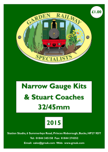 Narrow Gauge Electric Locomotive Kits
