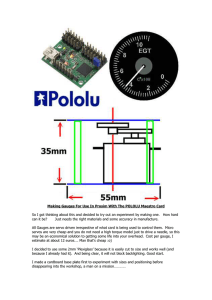 Making Gauges For Use In Prosim With The POLOLU