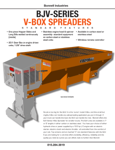 bjv-series v-box spreaders