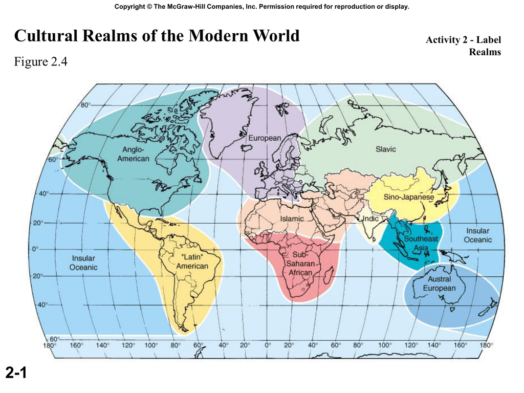 Cultural Map Of The World